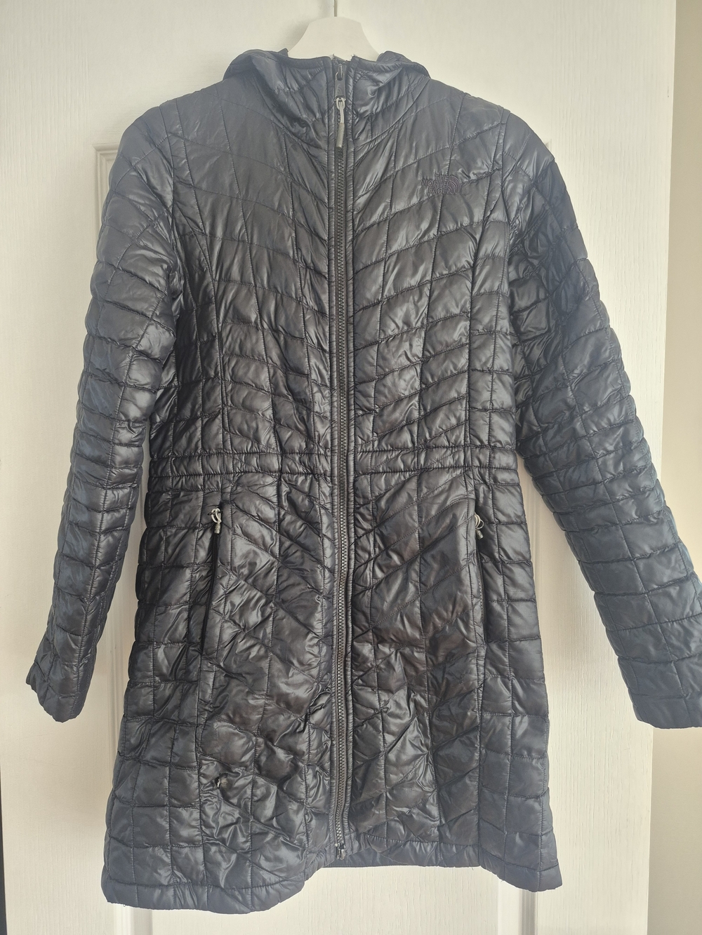 North Face Women’s Quilted Hooded Long Puffer Jacket - Black